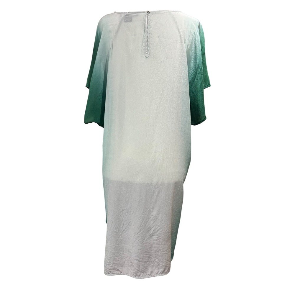 French Connection Women's Silk‎ Green Ombre Dress Shift SZ 6 - Picture 4 of 8